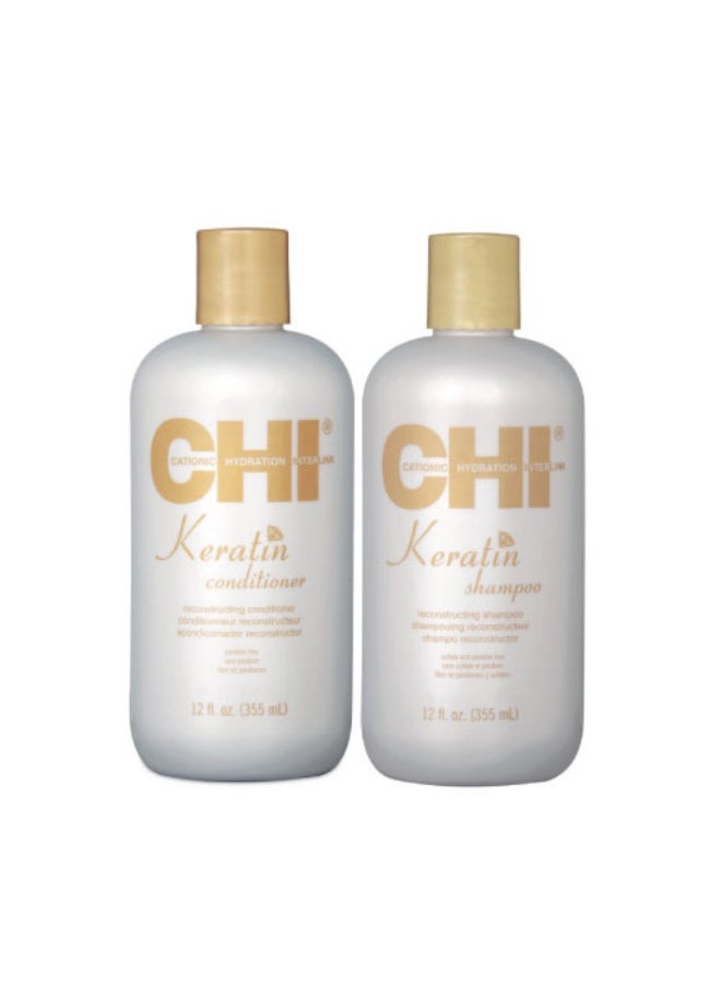 CHI Kit Keratin (Shampoo - Conditioner ) - Image 2